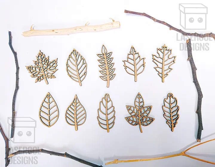 Leaves Cut Outs - Laser Cut Files product image (2)