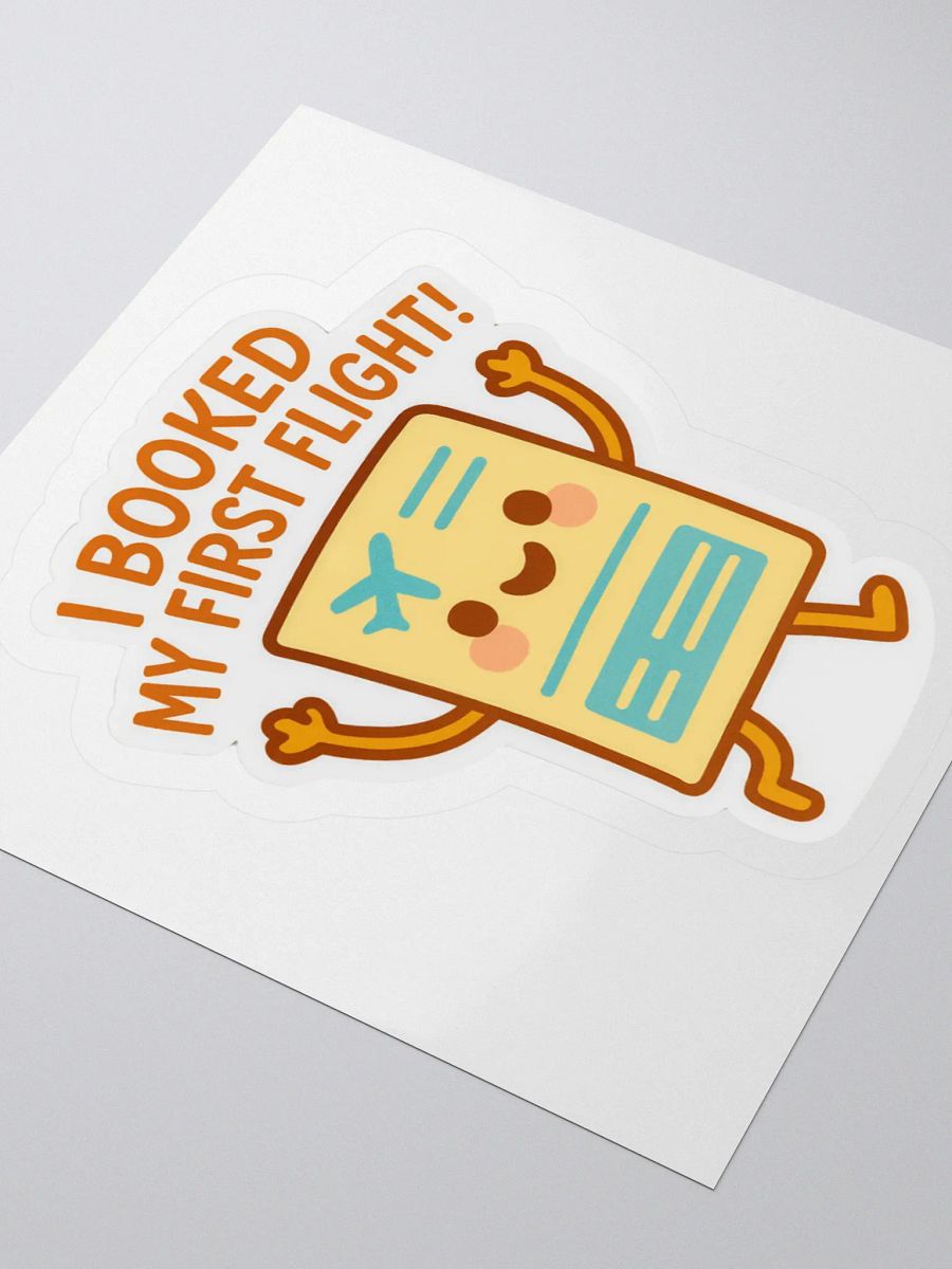 “I Booked My First Flight” Sticker product image (12)