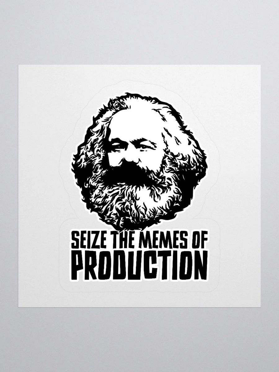 Seize the Memes of Production | Funny Karl Marx Sticker product image (1)