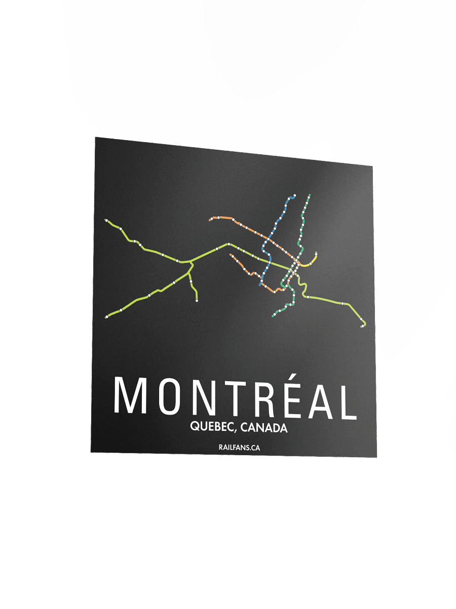 The Rail Fans Canada Transit Map - Montreal product image (3)