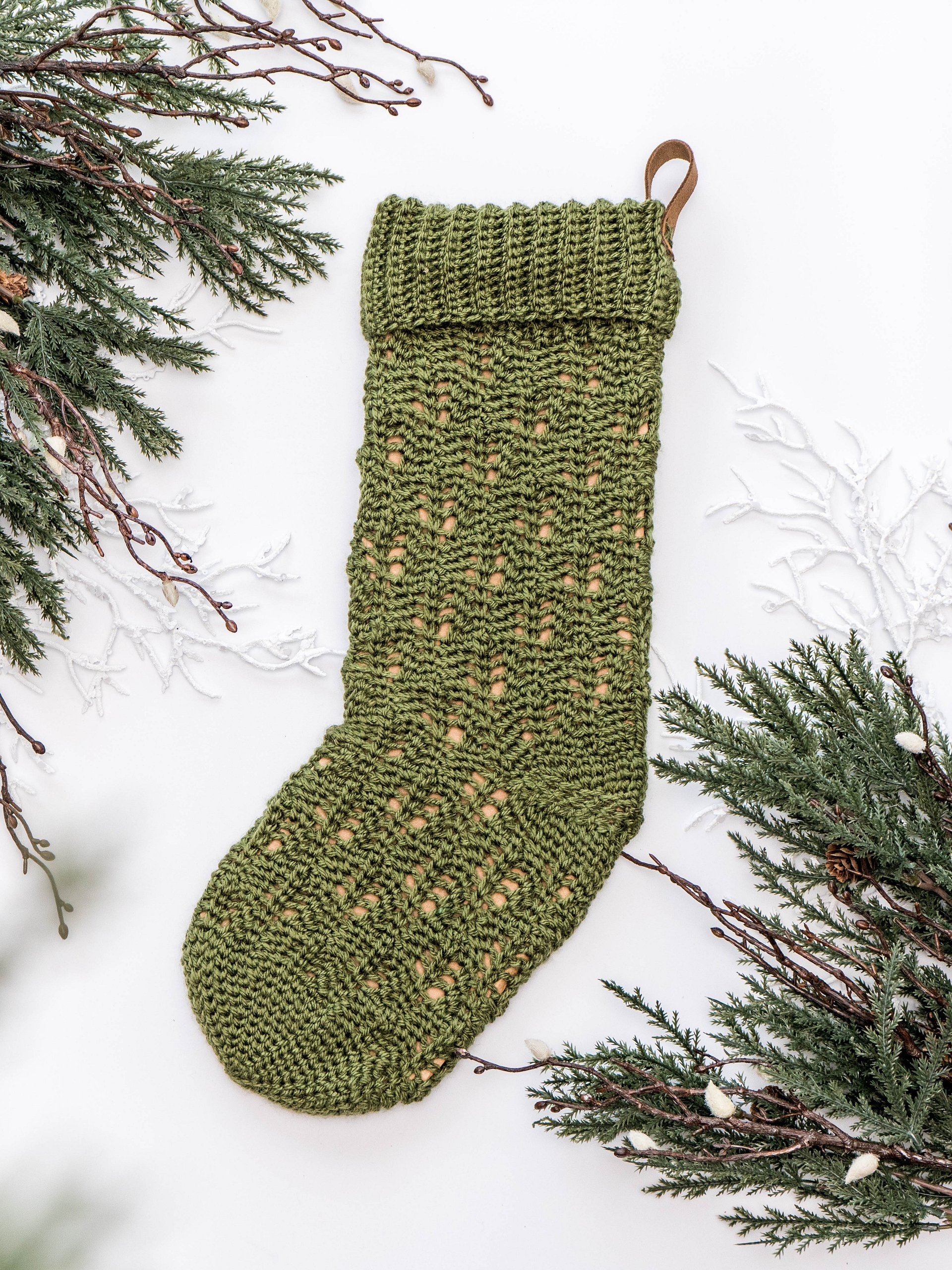 Mistletoe Crochet Stocking Magical Stitches product image (1)