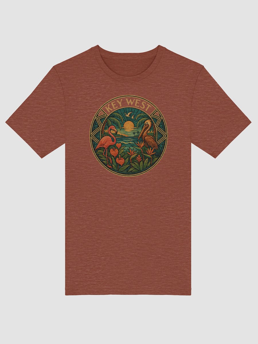 Key West Tropical T-Shirt Ultra Soft Tee with Pelican and Flamingo product image (5)