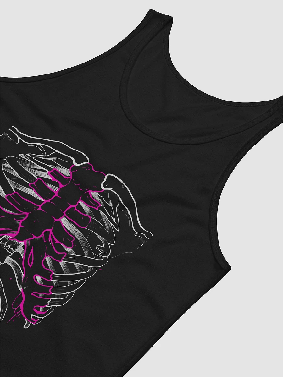 Pink Rib Vest - Black (Unisex) product image (3)