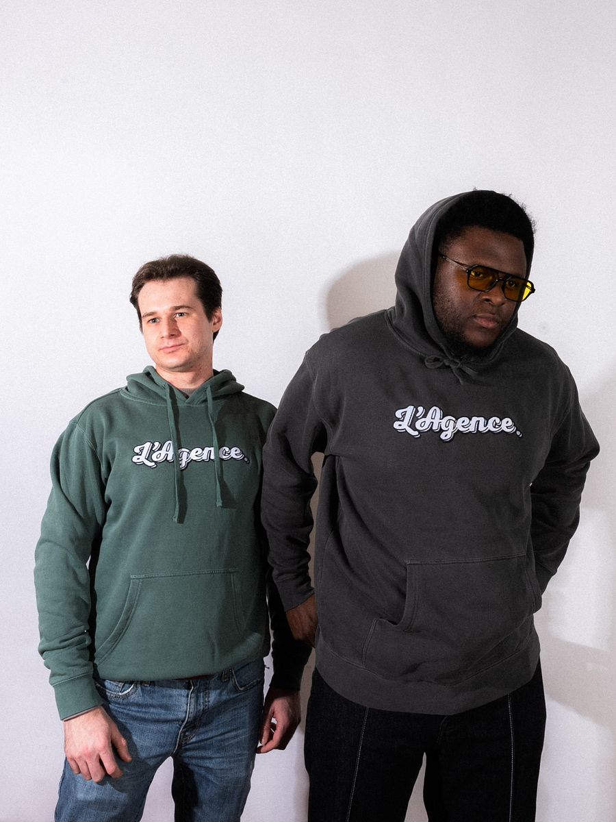 L'AGENCE EMBROIDERED HOODIE BLACK product image (5)