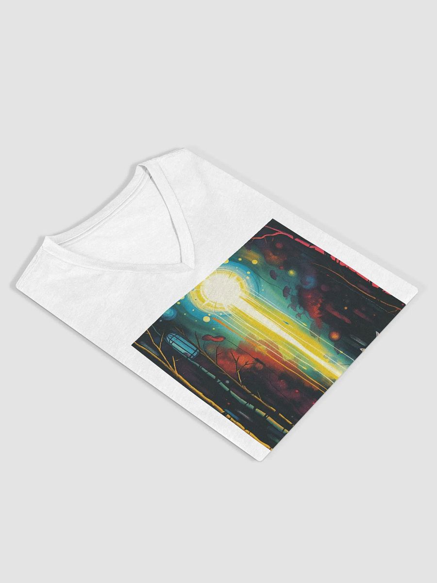 Sweet bunny in an enchanted forest, from enchanted forest series. Elegance Redefined V-Neck Tee product image (4)