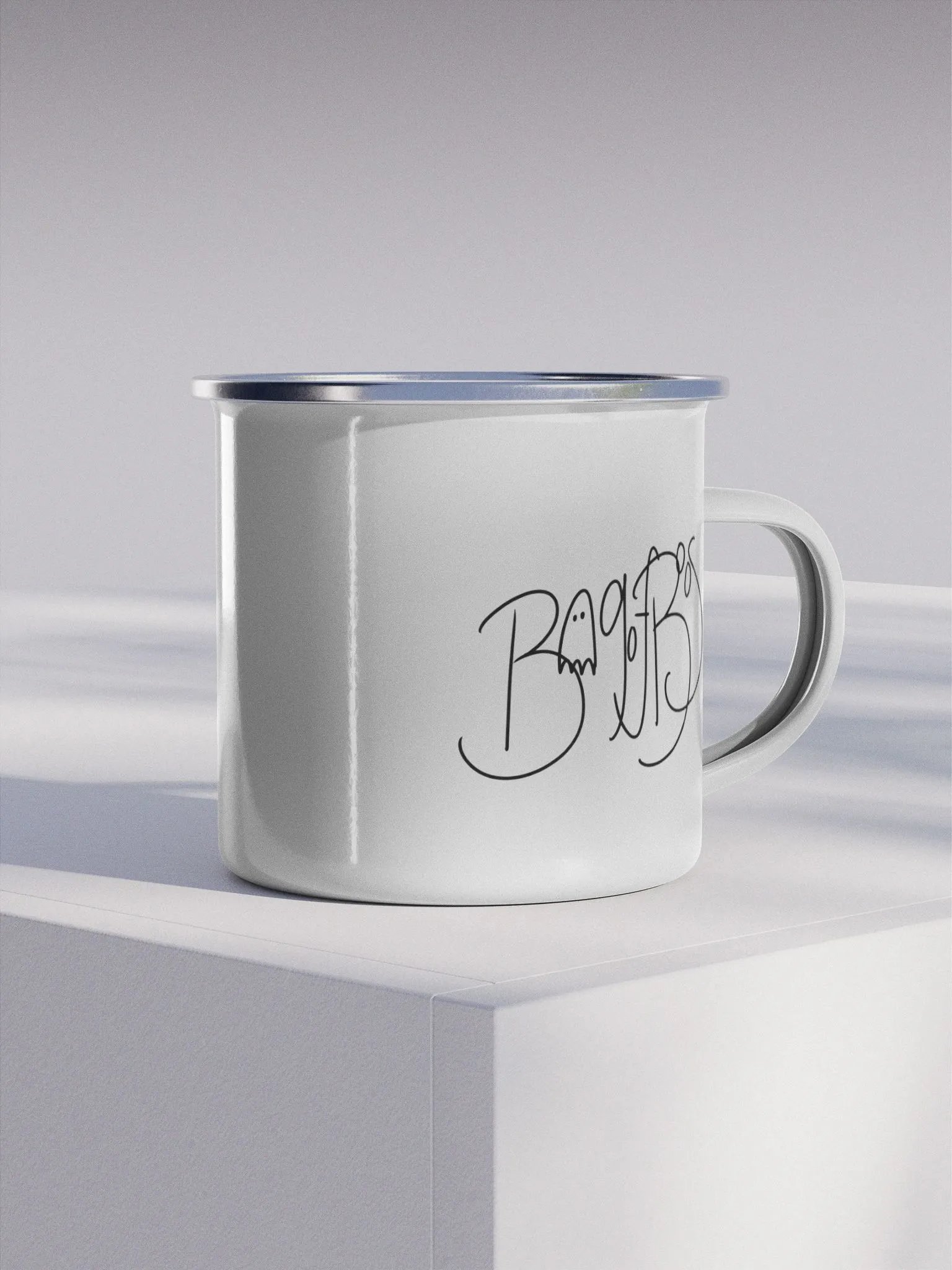 Ghost in a Bag - Enamel Mug product image (4)