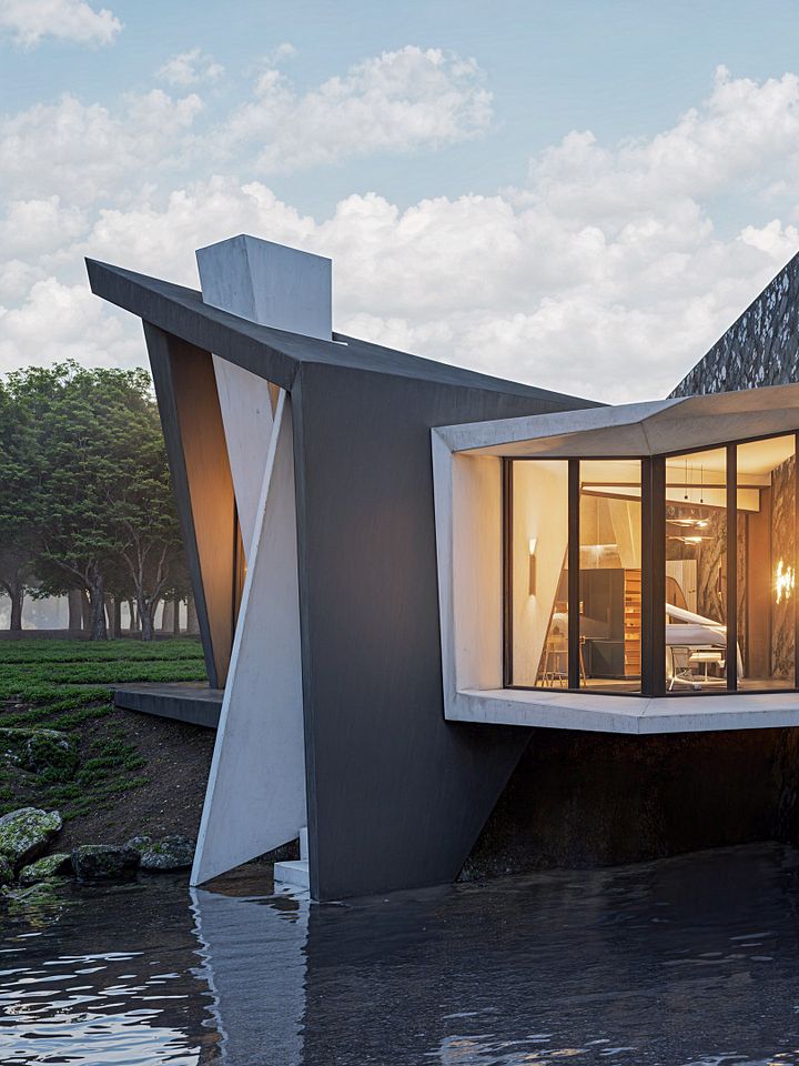 Modern House 02 - Drawings\Blueprints CAD + PDF + 3D Model product image (1)