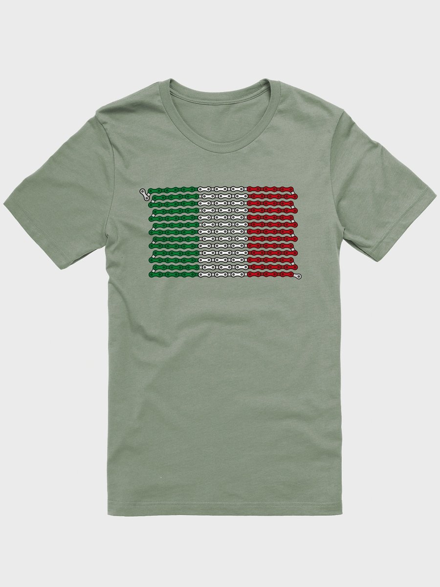 Italy Bike Chain Flag on Dark Color Supersoft Tee product image (1)