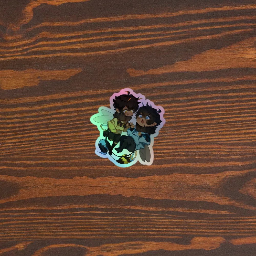 Holographic Hachi Bachi Vinyl Sticker product image (5)