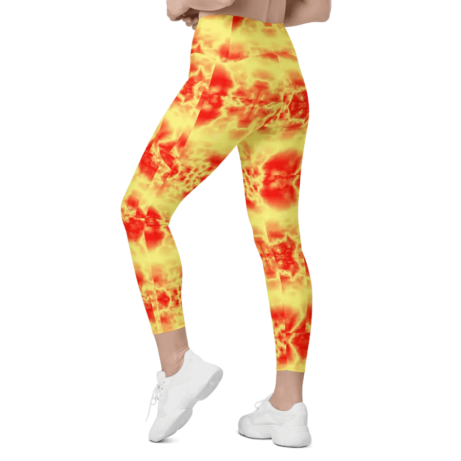 Orange Crush Leggings with Pockets product image (9)