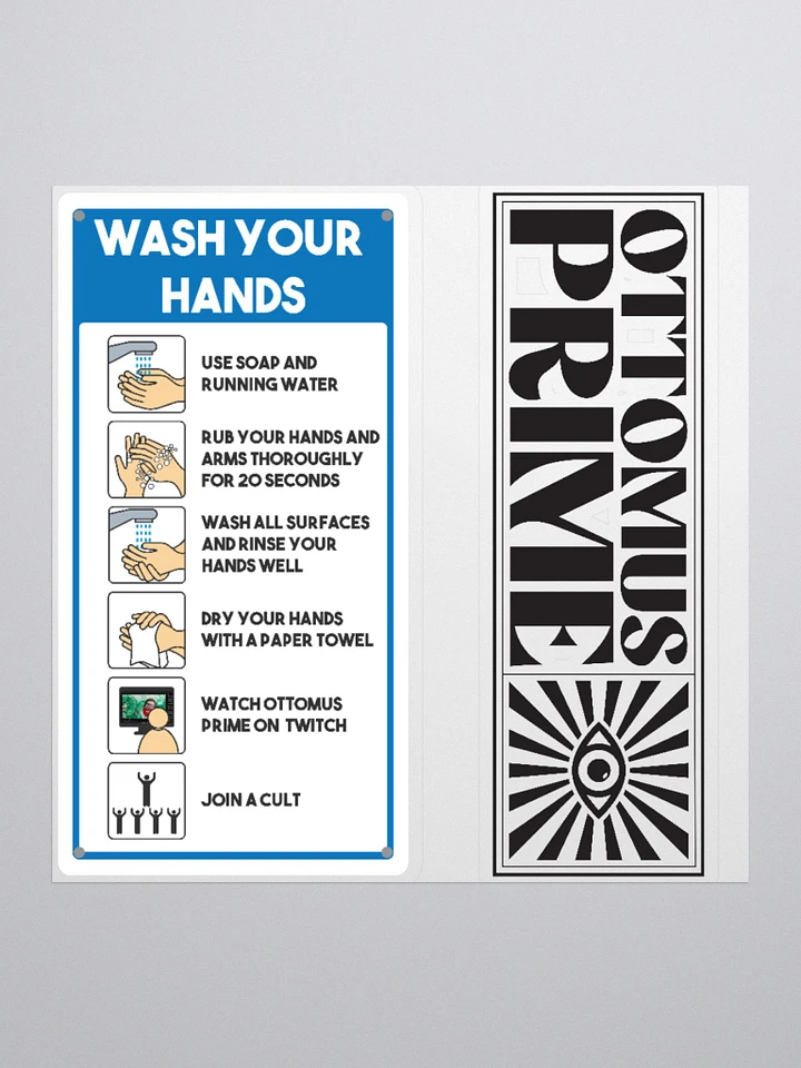 Hand Wash Instructions Sticker product image (1)