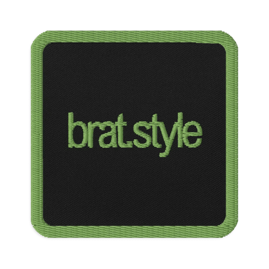 the bratstyle embroidered patch - square product image (1)