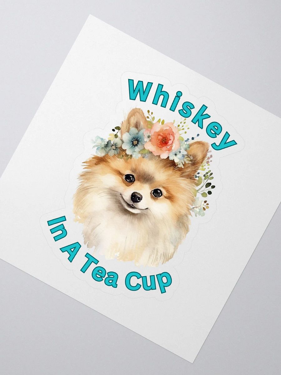 Floral Dog Kiss Cut Stickers product image (2)