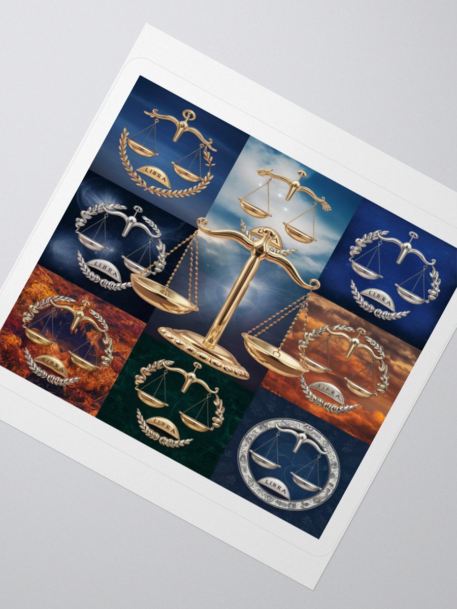 Libra Scales Kiss-Cut Sticker product image (4)