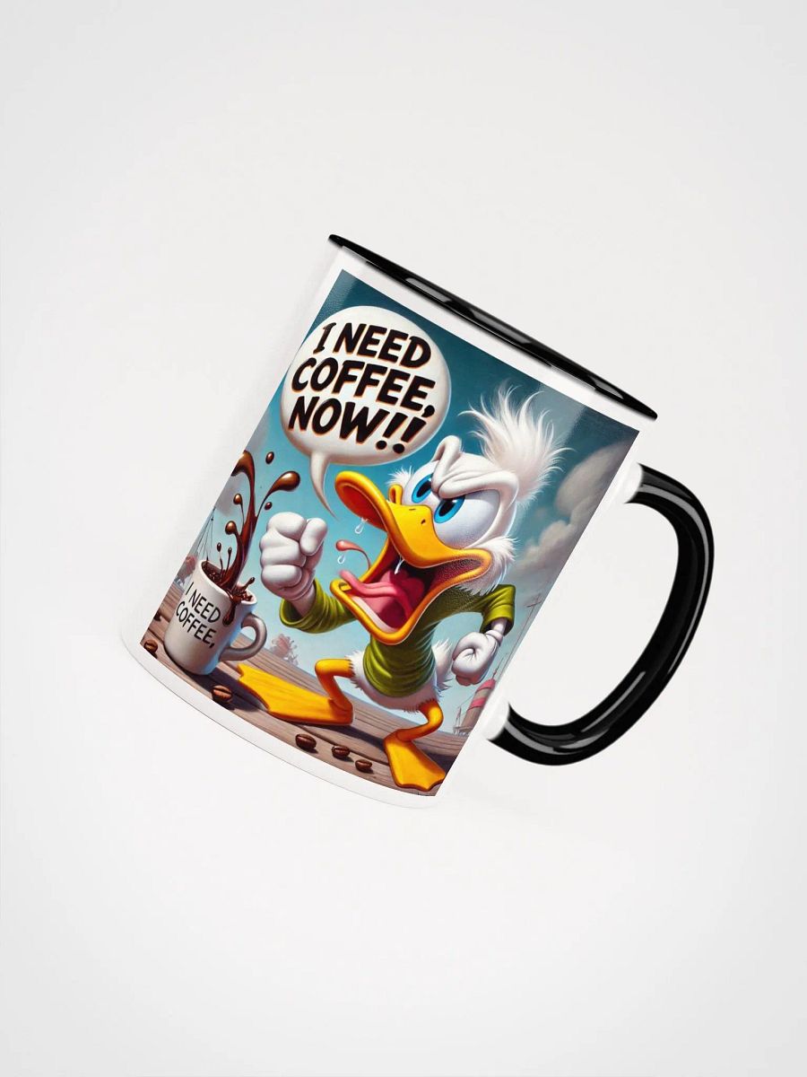 Angry Duck 'I NEED COFFEE' Ceramic Mug product image (8)