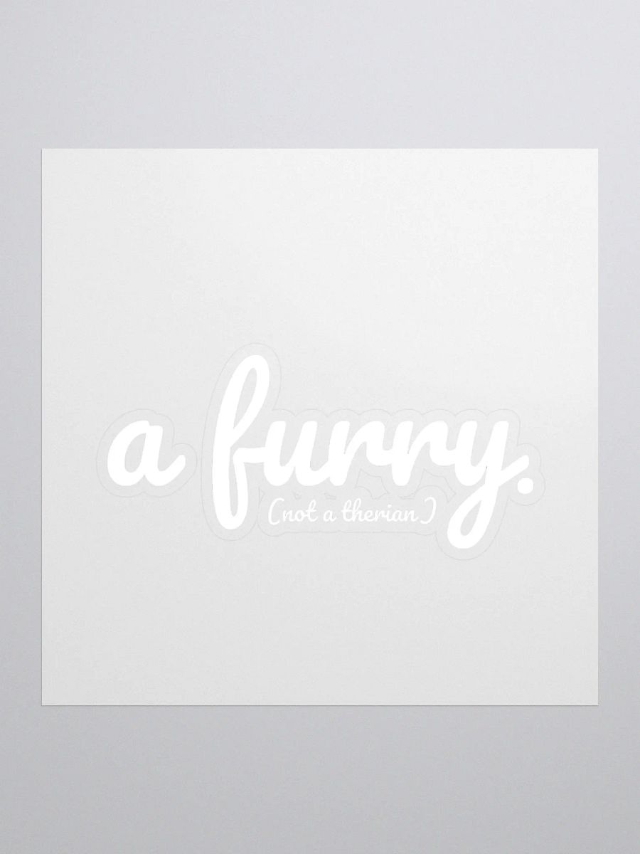 Clearly a furry sticker (light edition) product image (1)