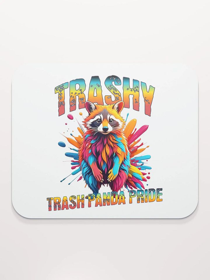 Trashy Trash Panda Pride Raccoon Mouse Pad product image (2)