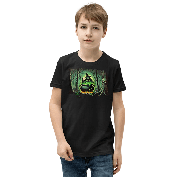Cauldron Monster Stirring Witch's Brew Youth T-Shirt product image (2)