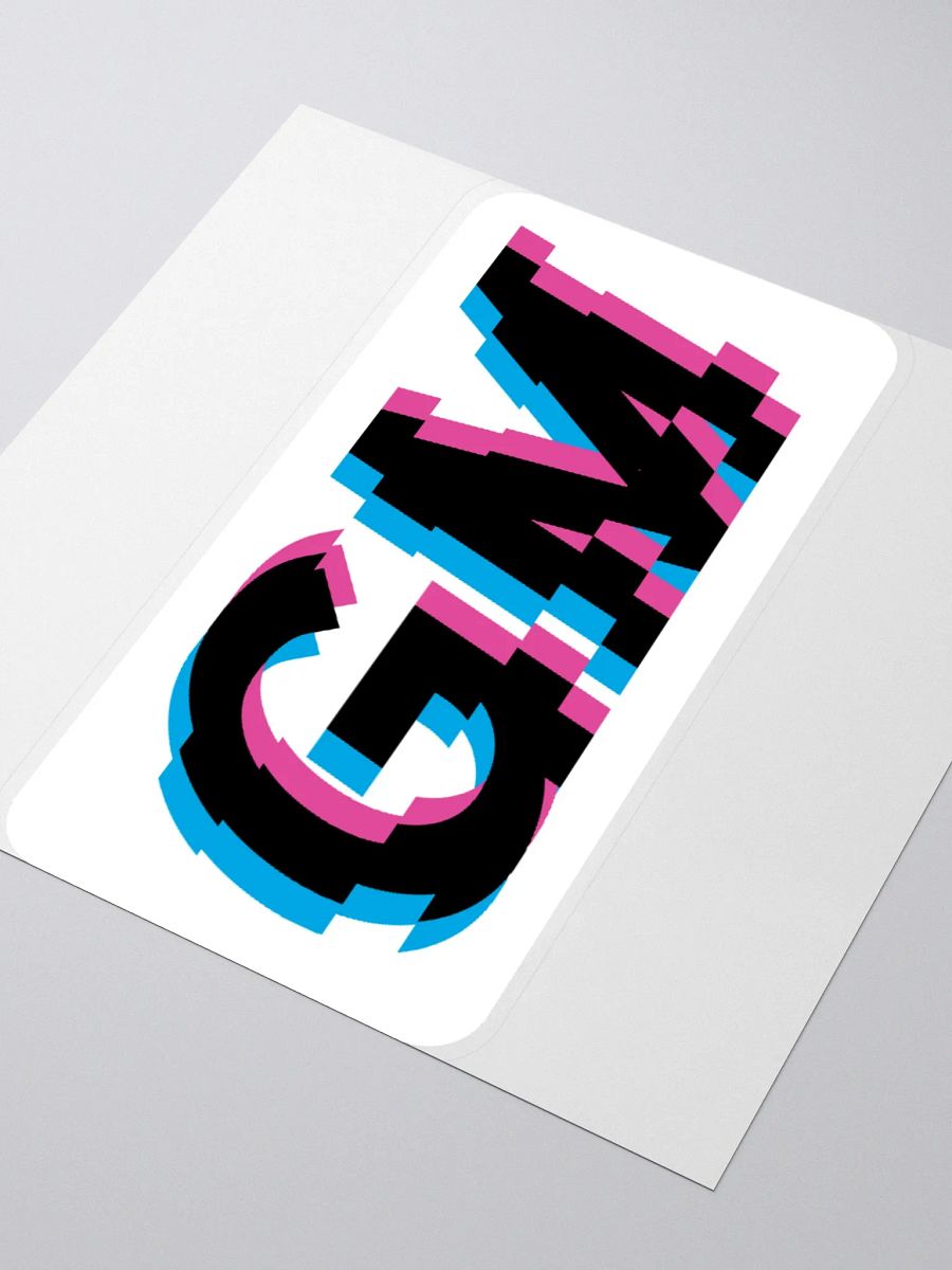 White GM Sticker product image (3)