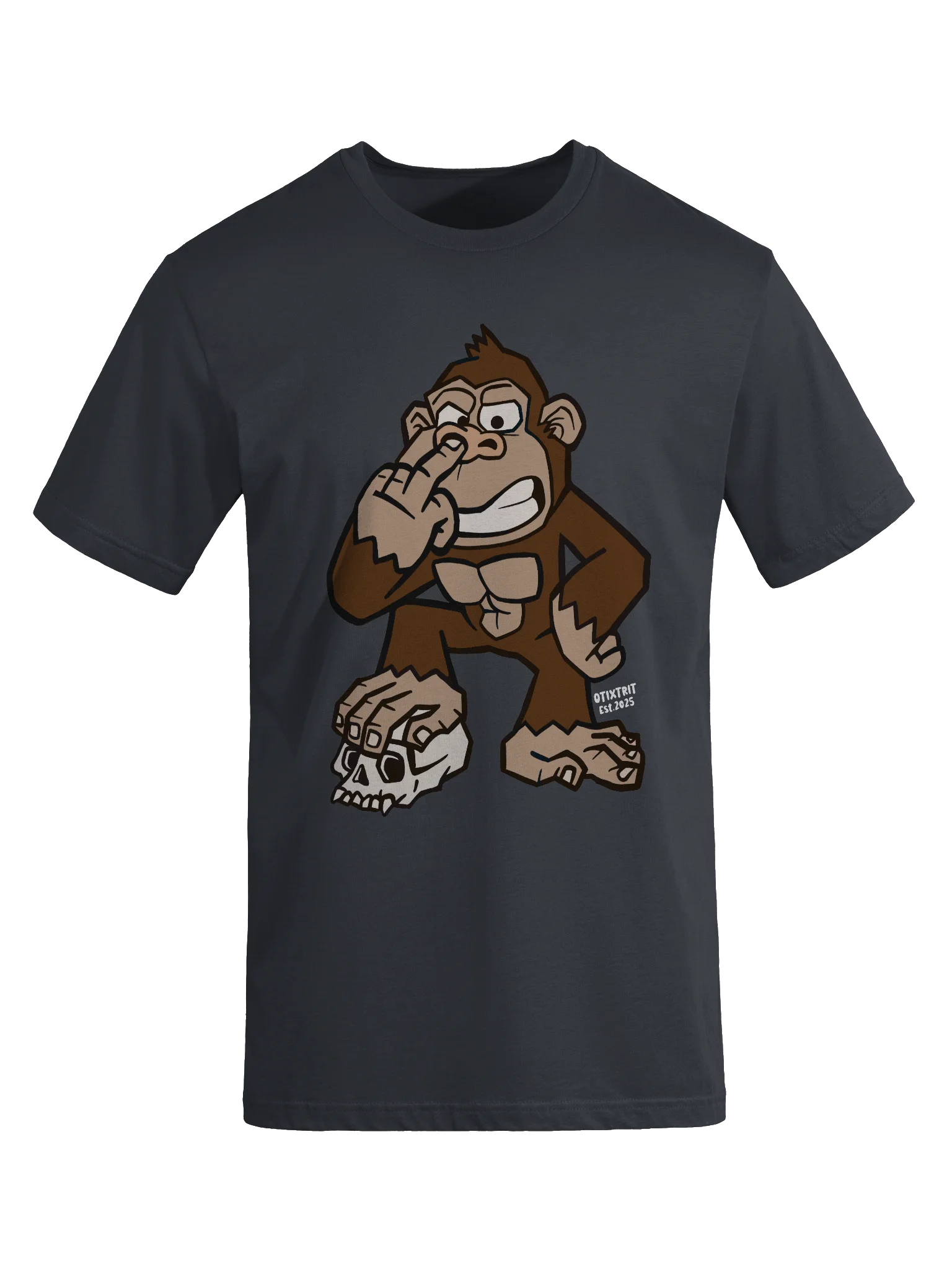 Rebellious MONKEY Middle Finger T-Shirt product image (24)