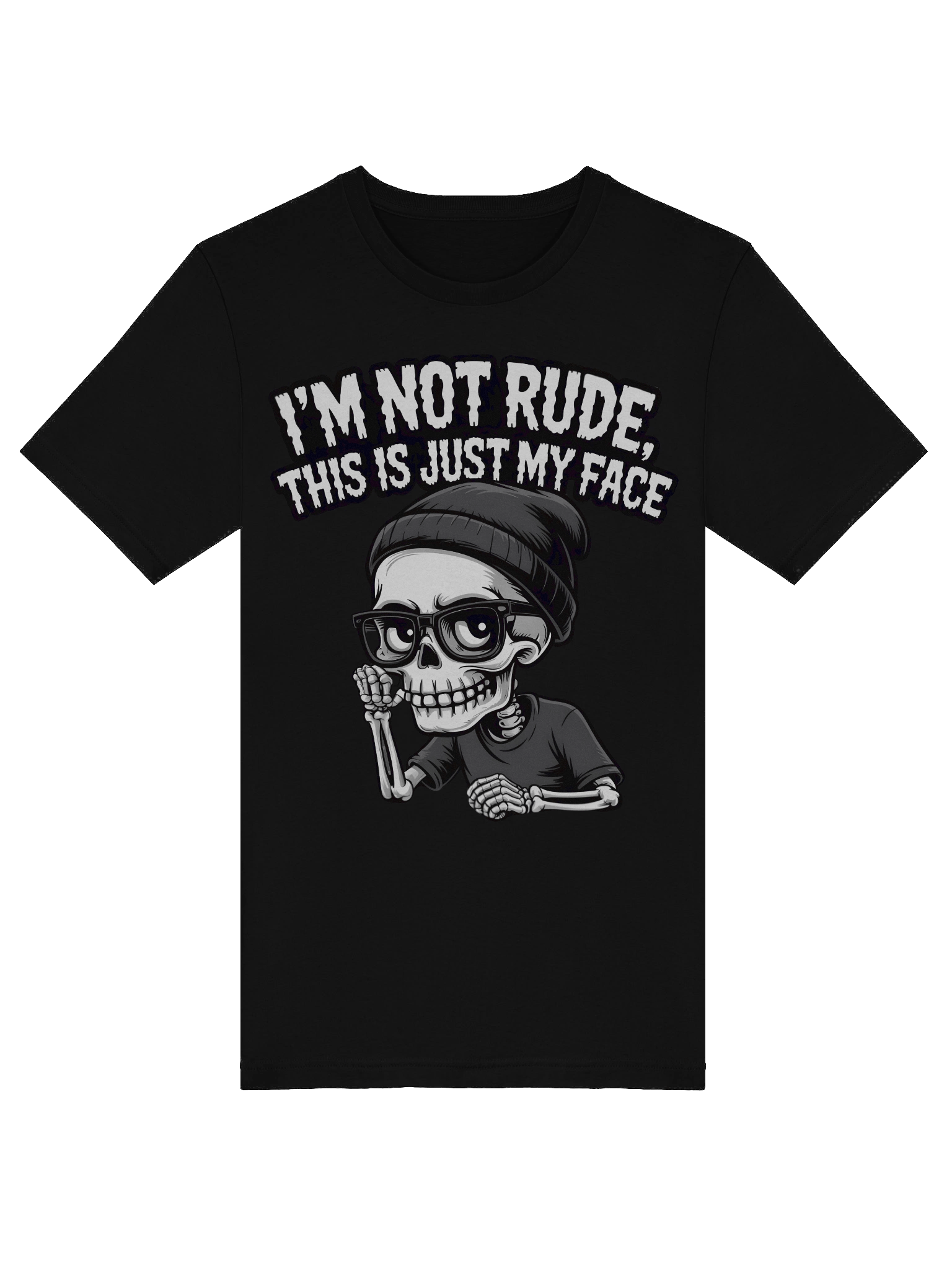 I'm Not Rude Skeleton Graphic Tee product image (5)