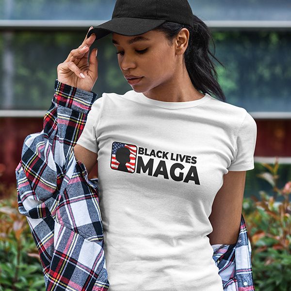 Black Lives Maga Silhouette T-Shirt product image (1)