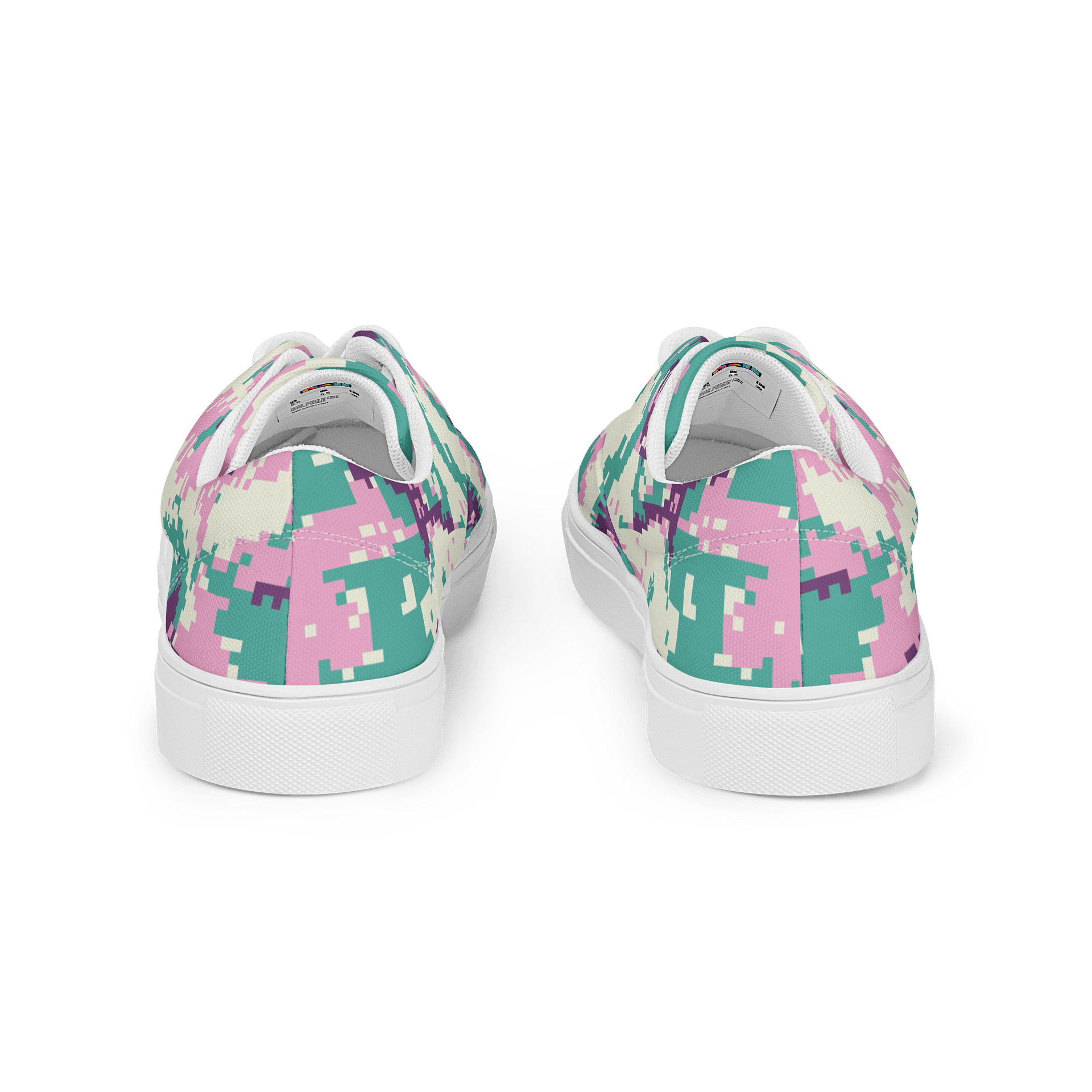 Pixel Pink Camo Lace-Up Sneakers product image (5)