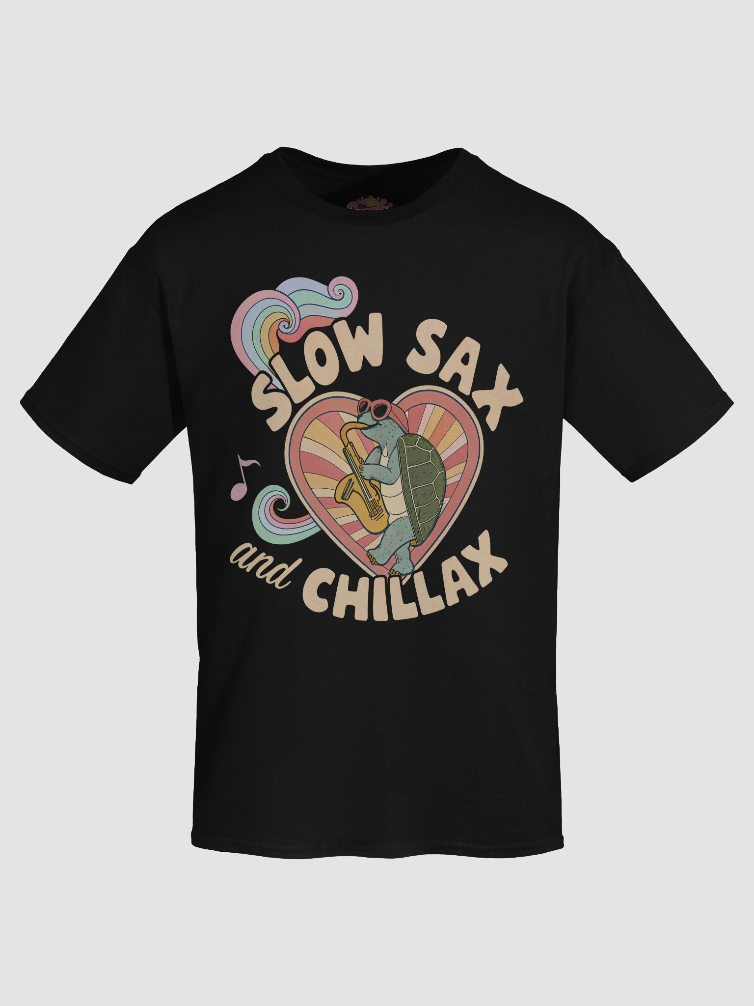 Slow Sax and Chillax Turtle T-Shirt product image (2)