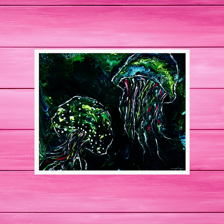 Jellyfish Among the Deep | Art Print product image (1)