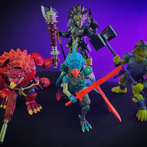 The Saurazoic Warriors from @bossfightstudio kick a lot of (dino) ass. Love the colors and designs.
Characters Staze, Pava an...