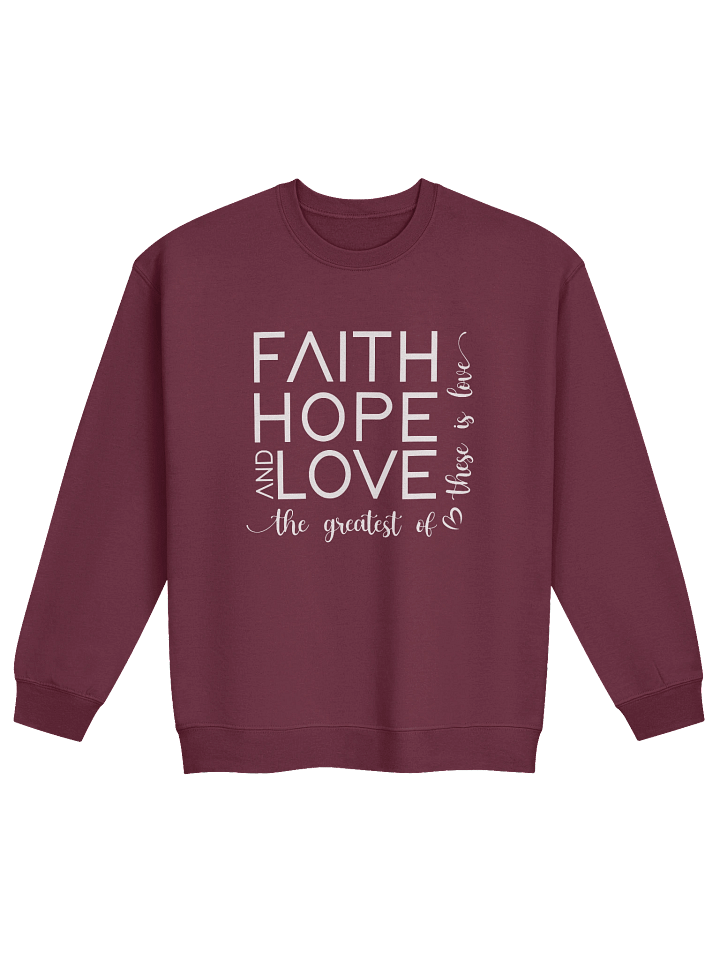 Faith, Hope & Love Crewneck Sweatshirt product image (9)
