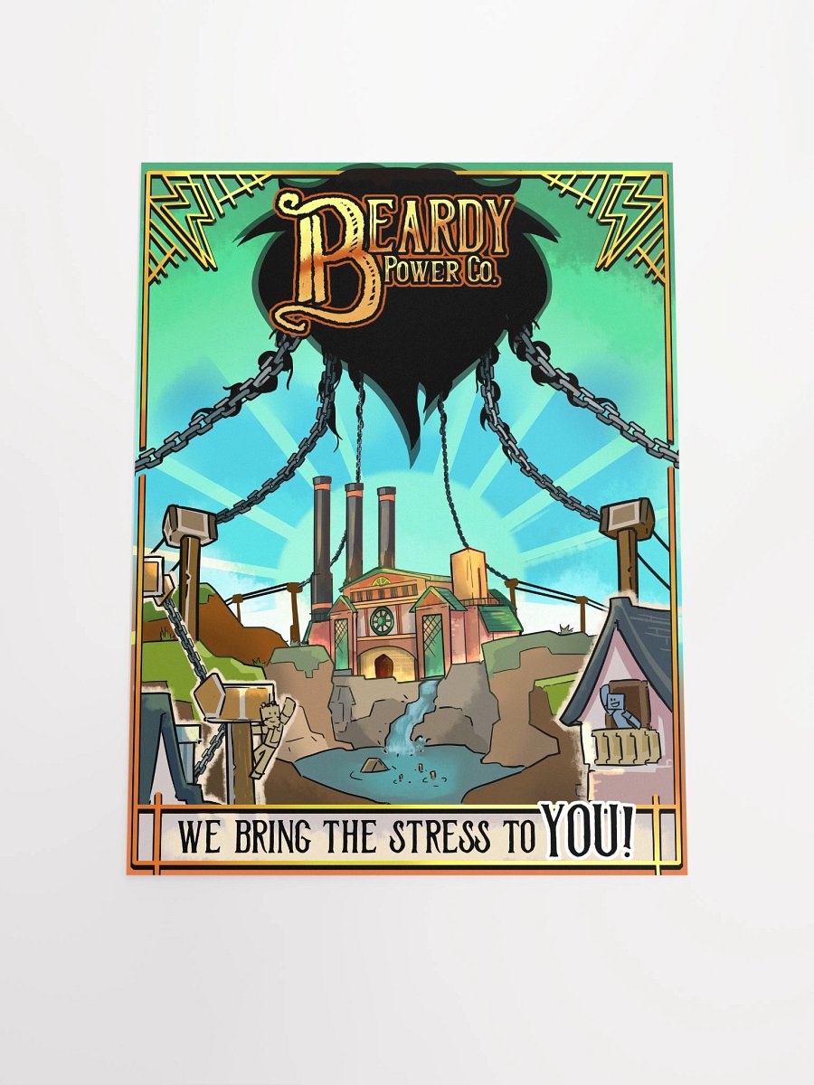 'We bring the stress to YOU!' print (Blue) product image (4)