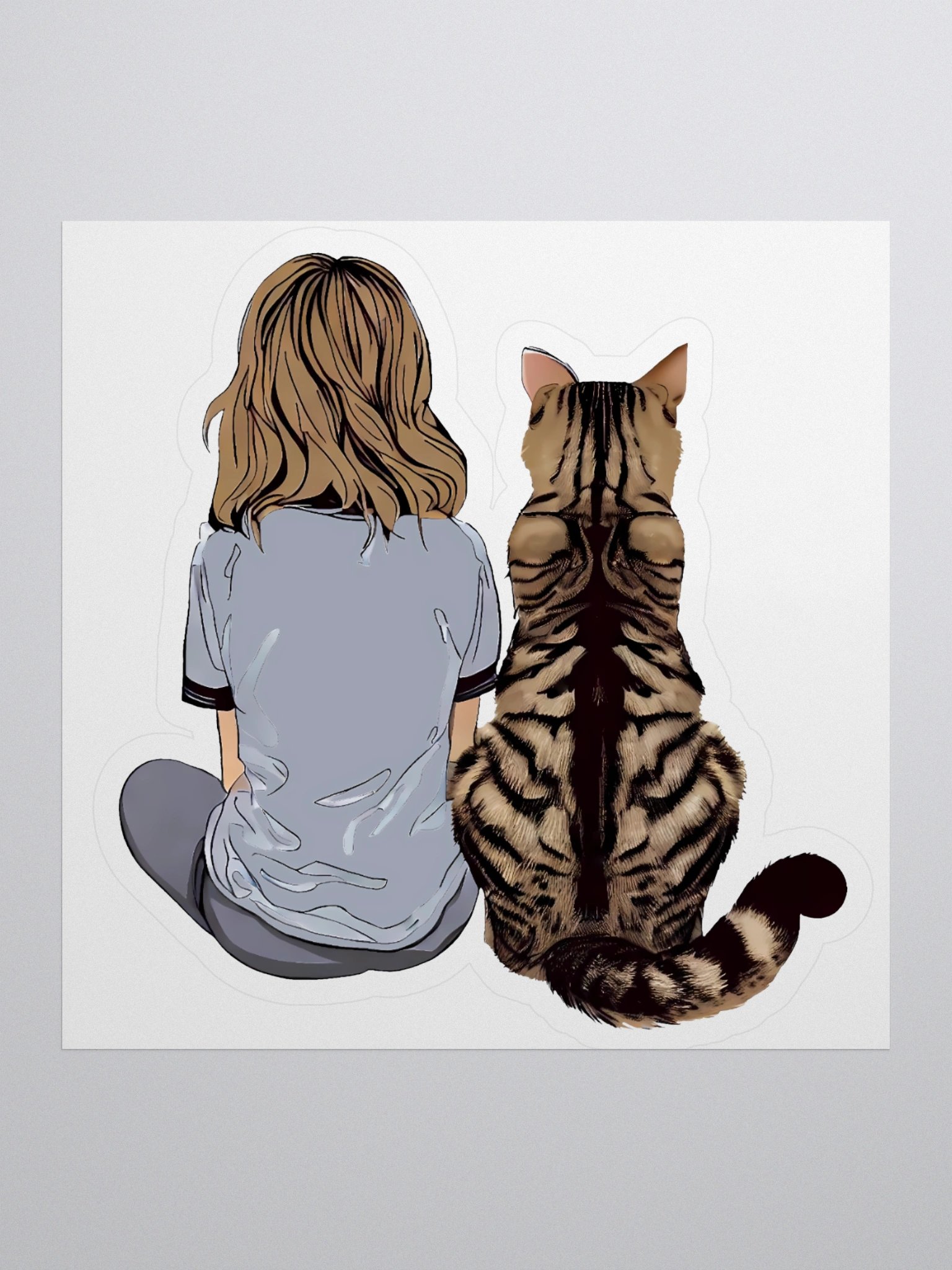 Love Tabby Cats, Sticker product image (1)