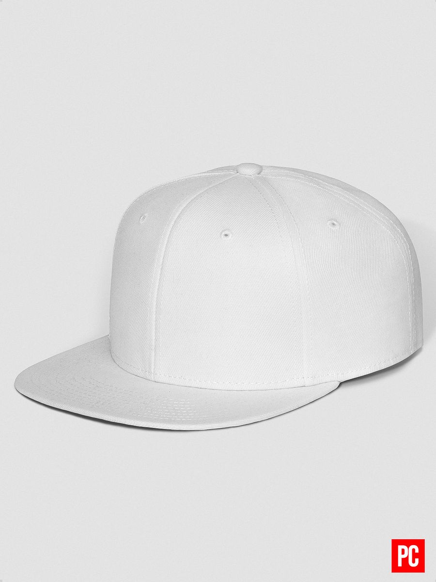 Plain Color White Wool Blend Snapback Cap product image (5)