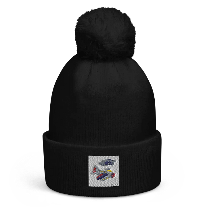Kid Airplane (Beechfield Pom-Pom Beanie) product image (1)