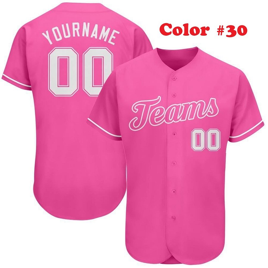 Authentic Baseball Jersey, Custom Baseball Jersey, Personalized Sport Jersey, All Color With No Lines product image (7)