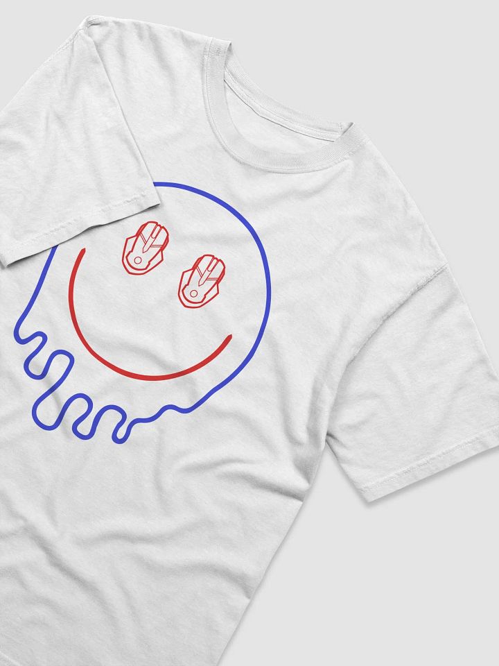 Patriotic Smiley Face T-Shirt (Blue/Red) product image (2)