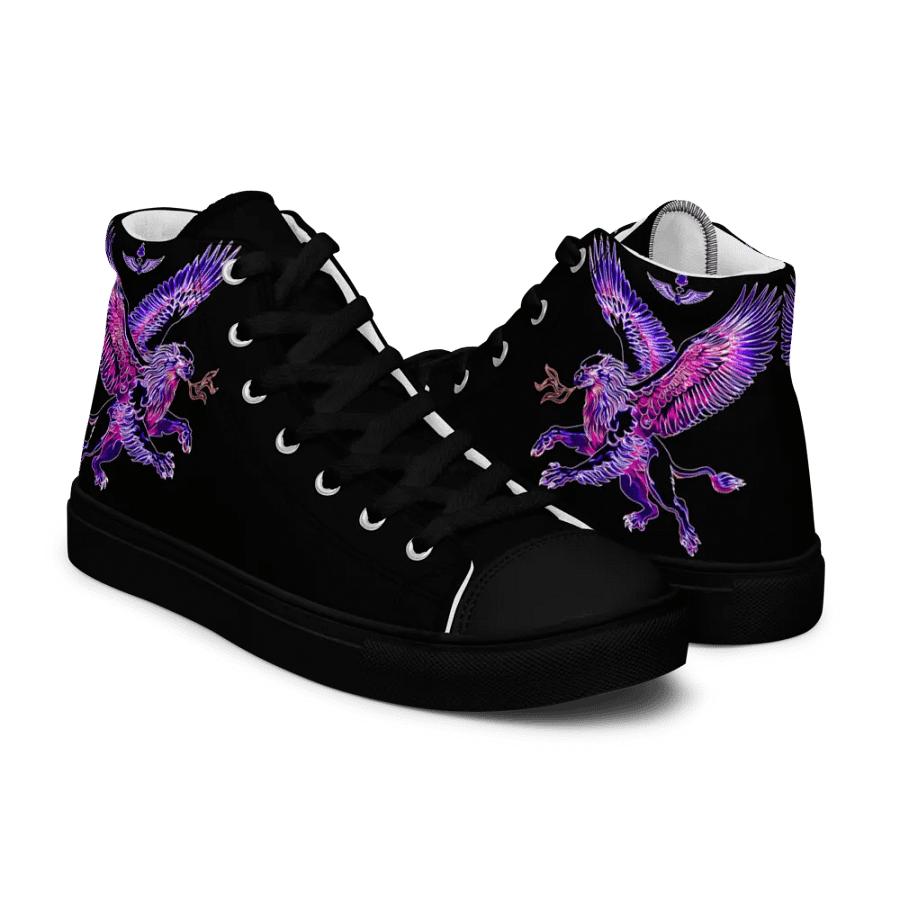 Gripen Flying Magenta//Griffin/Men's High Top Canvas Shoes by Allcolor product image (8)