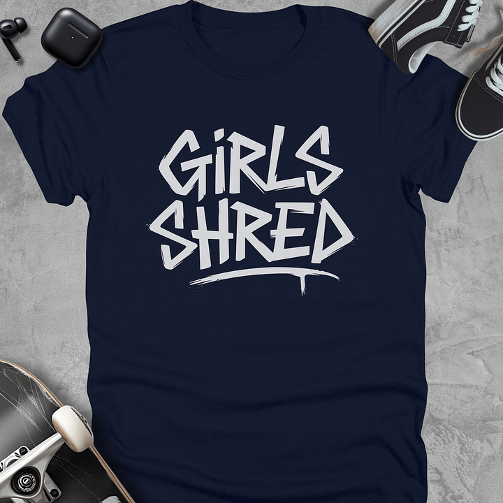 Girls shred, Skateboarding t-shirt for girls, Women's T-shirt product image (1)