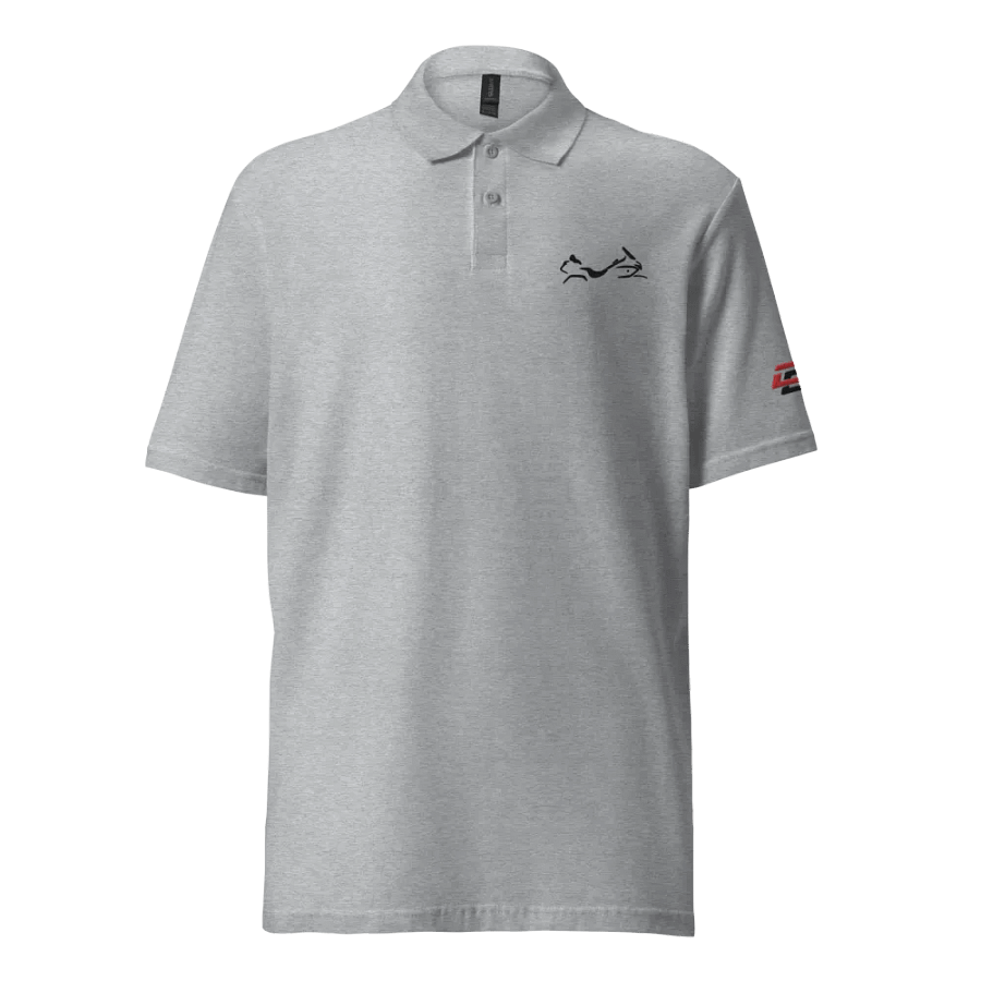 Shadow Wing Polo Shirt in White or Grey product image (2)