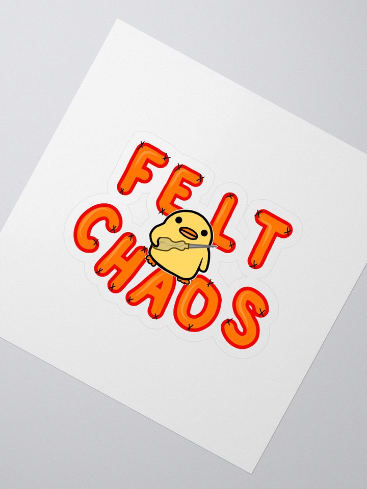 Stabby Duck Felt Chaos Sticker (Camp Chaos Exclusive!) product image (2)