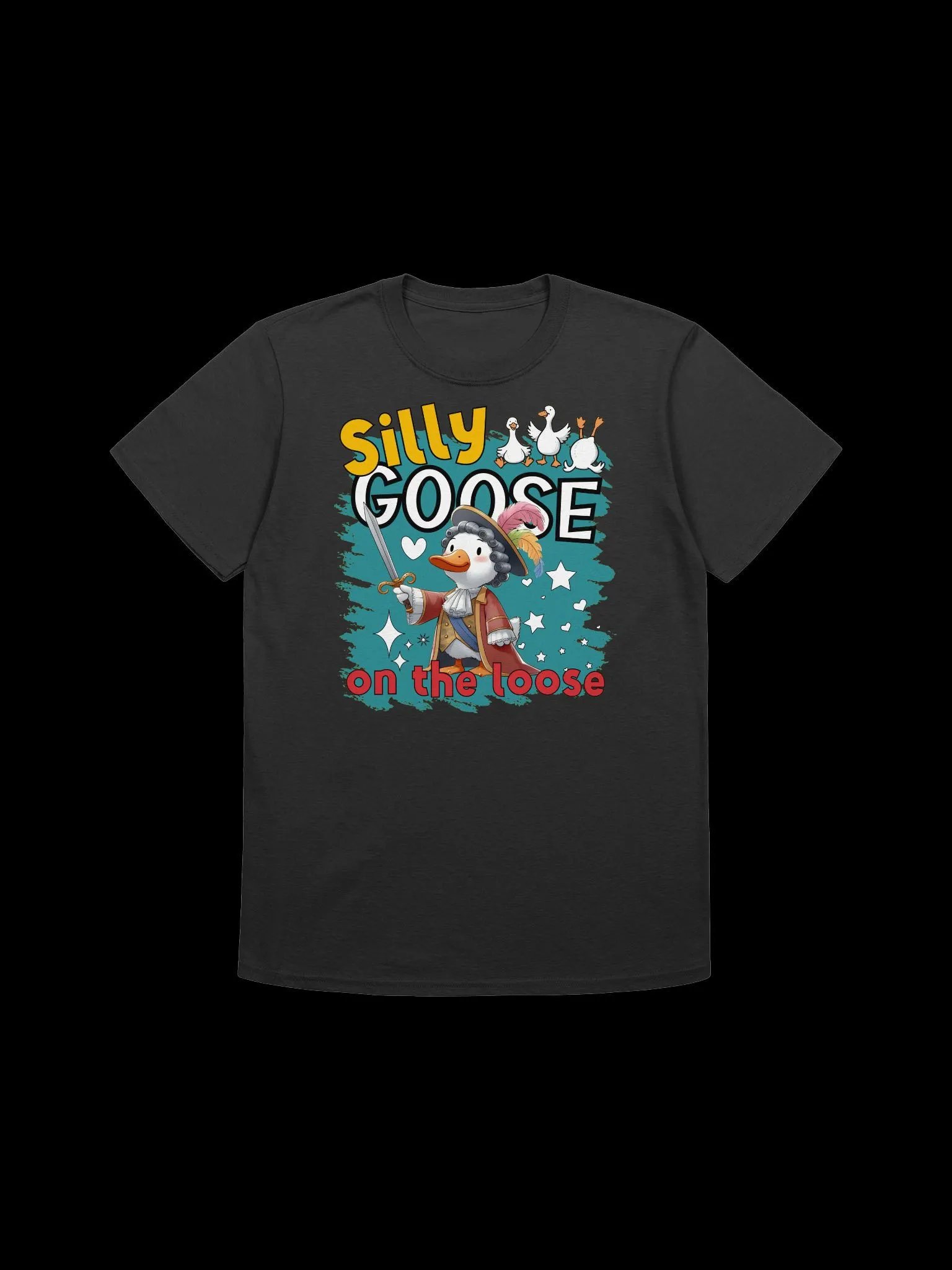 Silly Goose on the Loose-Funny Animal Design T-Shirt product image (5)