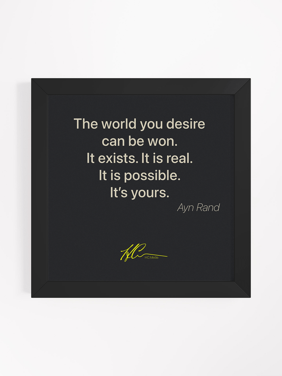 Ayn Rand Q7 - Framed Poster product image (1)