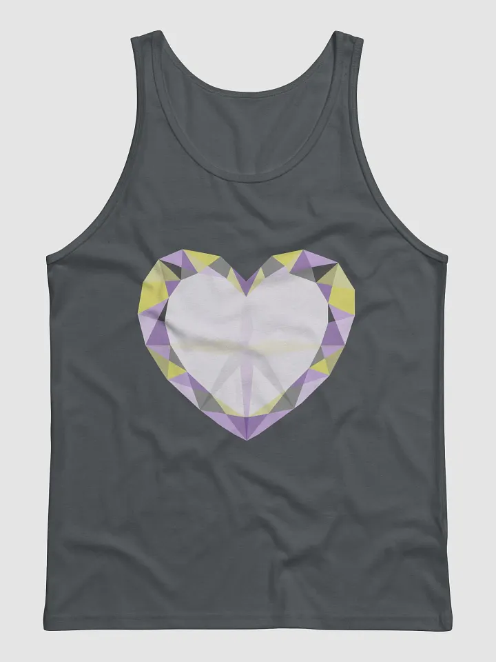 Crystal Heart Non-Binary Pride Tank Top product image (1)