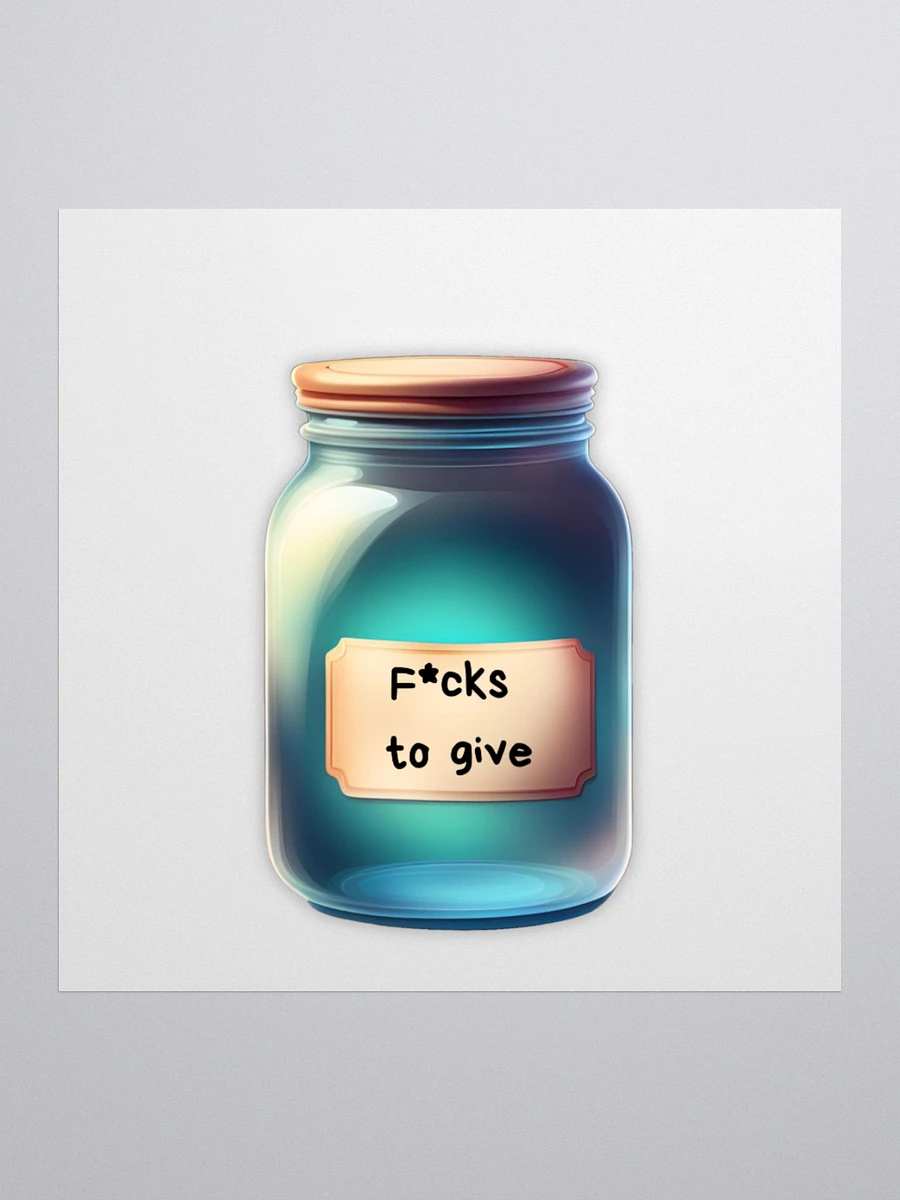 Empty jar of F to give sticker product image (1)