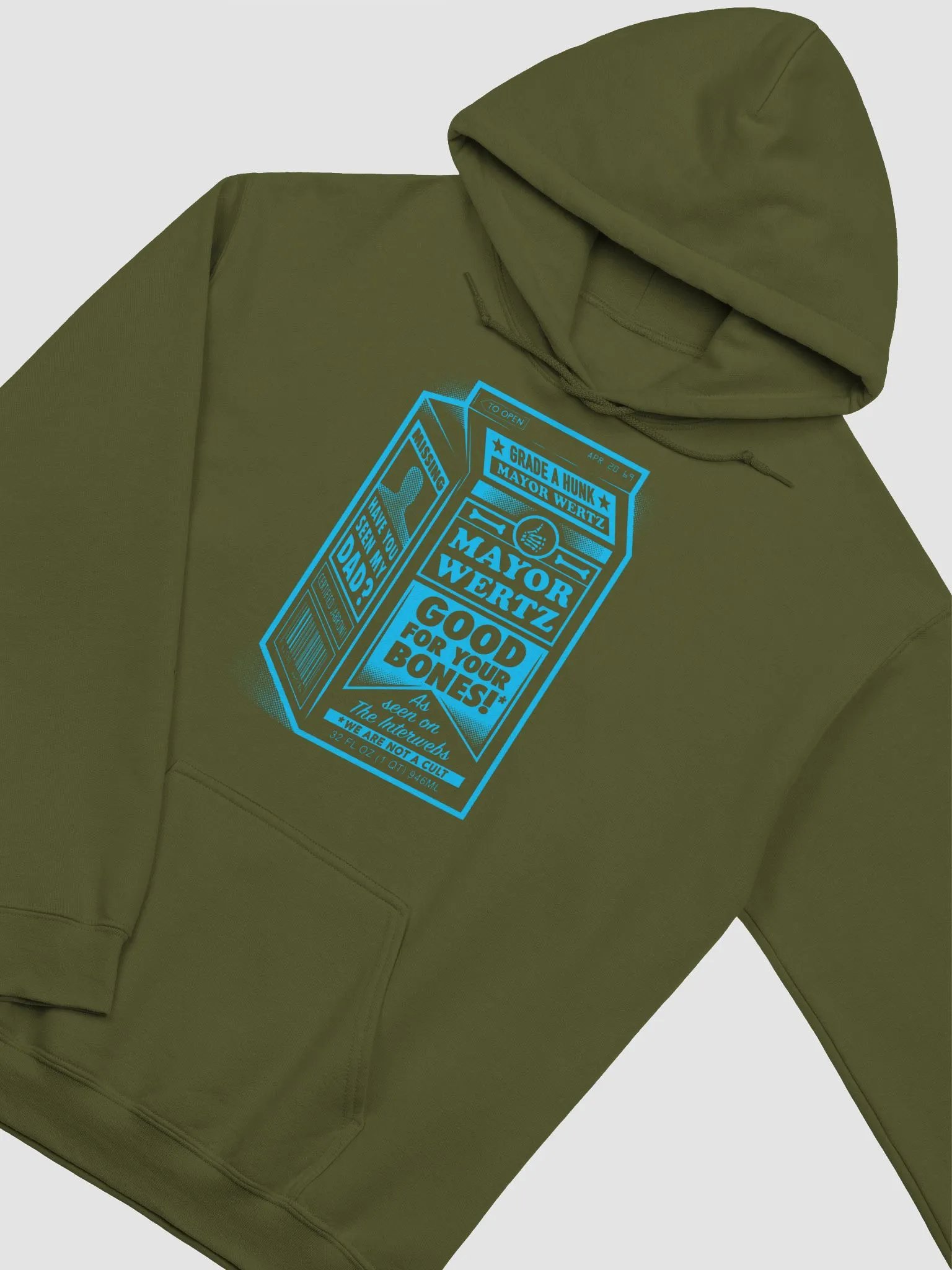 Good for Your Bones Hoodie BLUE product image (27)