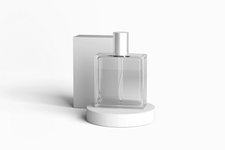 Glass Perfume Mockup Right View product image (2)