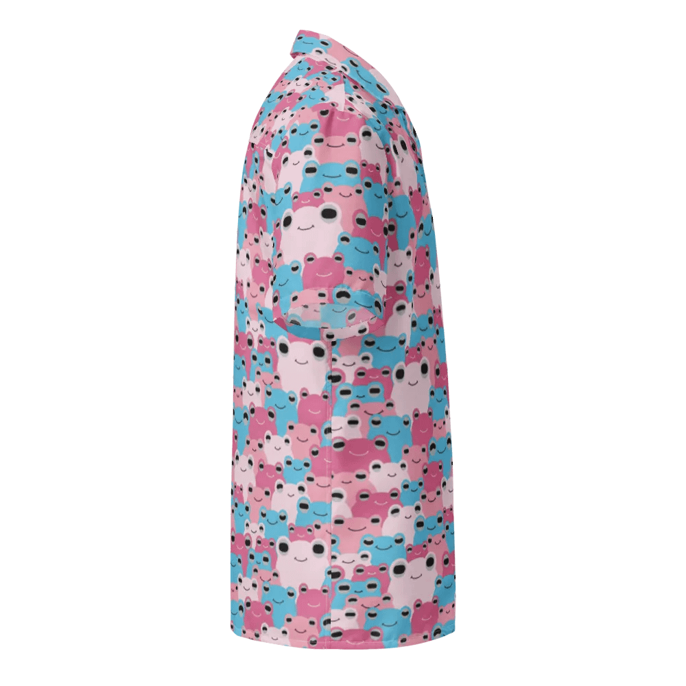 Frog-waiian Shirt Trans Flag Colors product image (5)
