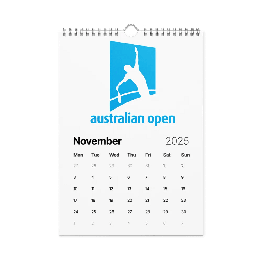2025 Australian Open Wall Calendar product image (11)