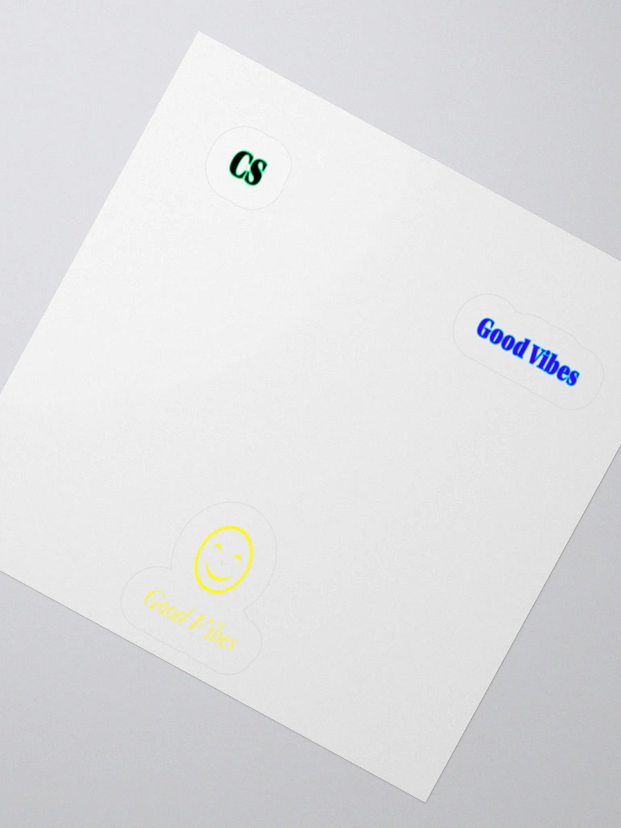 CS Good Vibes Smiley Stickers 3PK product image (2)